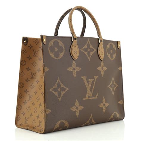 louis vuitton onthego tote limited edition reverse monogram giant